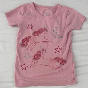 Carter's Pink Unicorn Sleep Tee